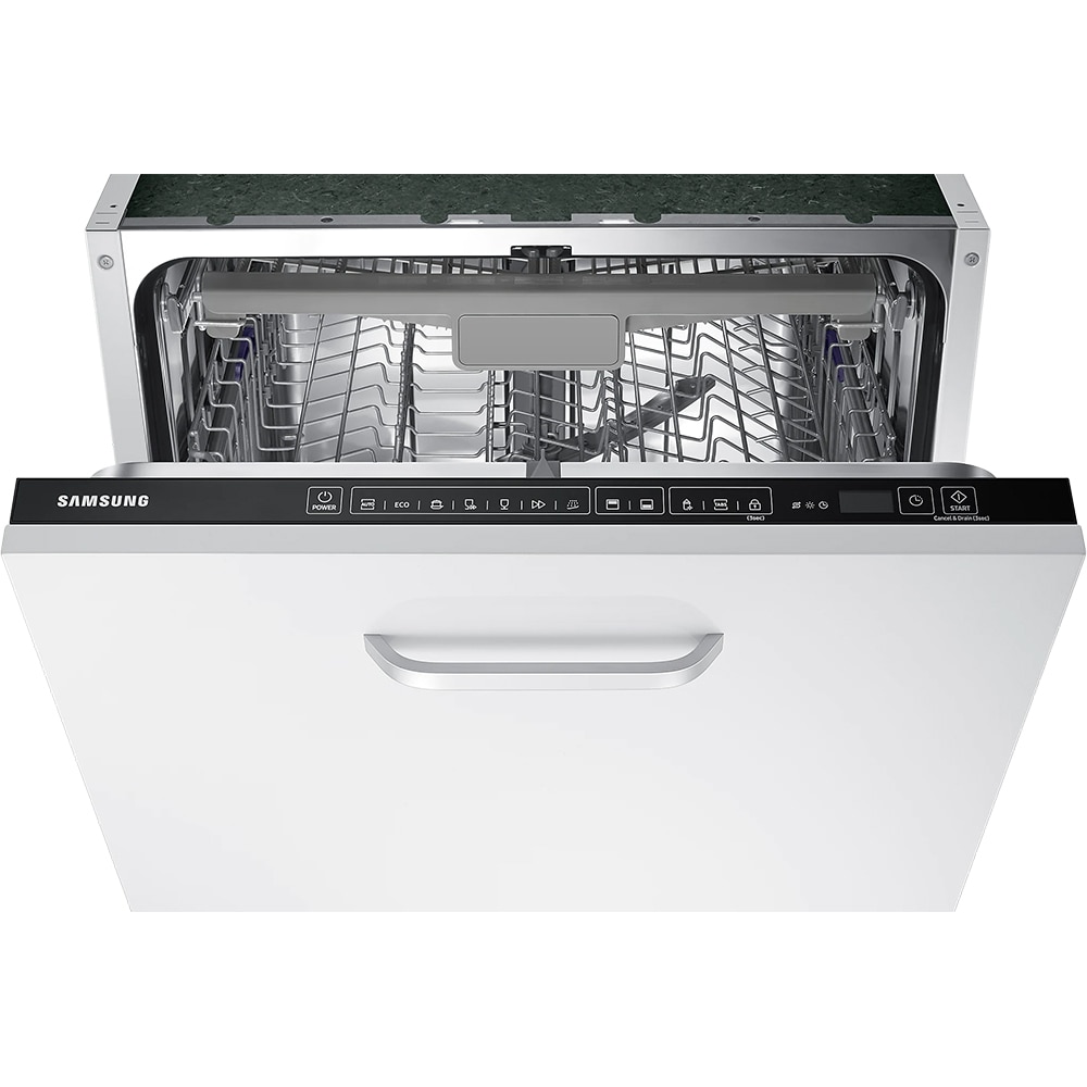 Masina de spalat vase incorporabila SAMSUNG DW60M6050BB, 14 seturi, 7 programe, 60 cm, Clasa E, panou comanda negru