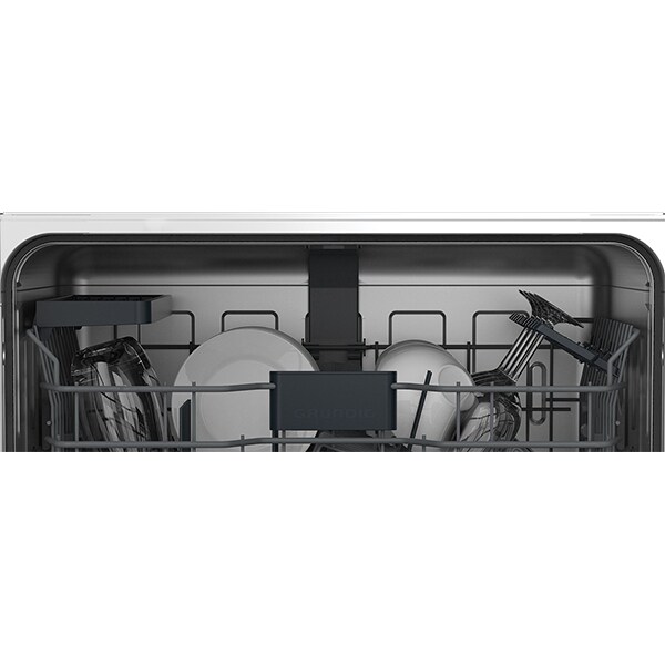 Masina de spalat vase incorporabila GRUNDIG GNV 31622, 14 seturi, 6 programe, 60 cm, Clasa E, panou comanda inox