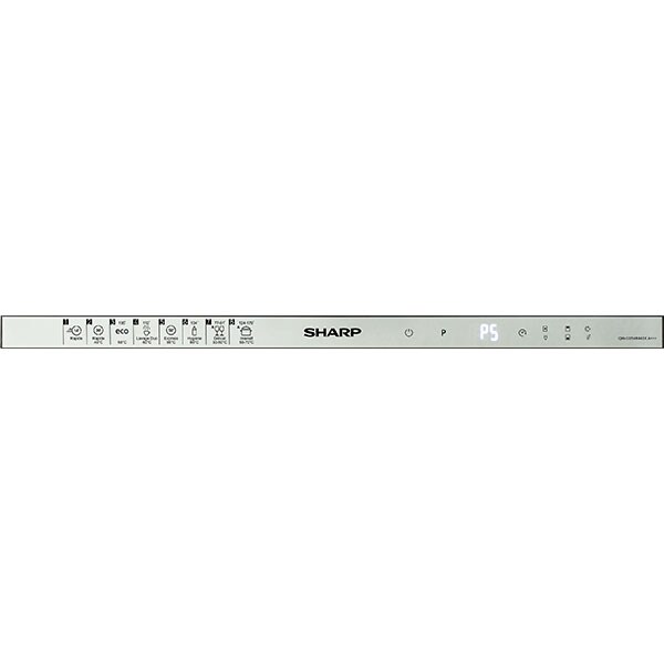 Masina de spalat vase incorporabila SHARP QW-GD54R443X, 15 seturi, 8 programe, 60 cm, clasa A+++