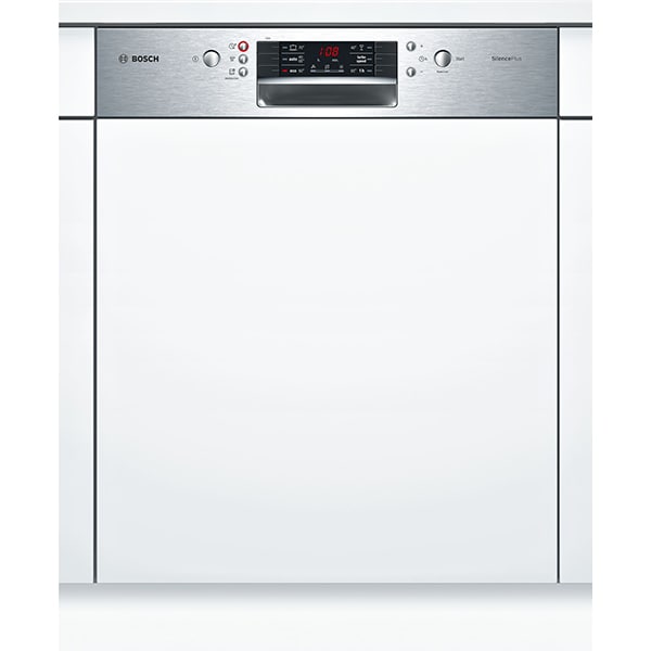 Masina de spalat vase semi-incorporabila BOSCH SMI46LS00E, 13 seturi, 6 programe, 60 cm, Clasa E, inox