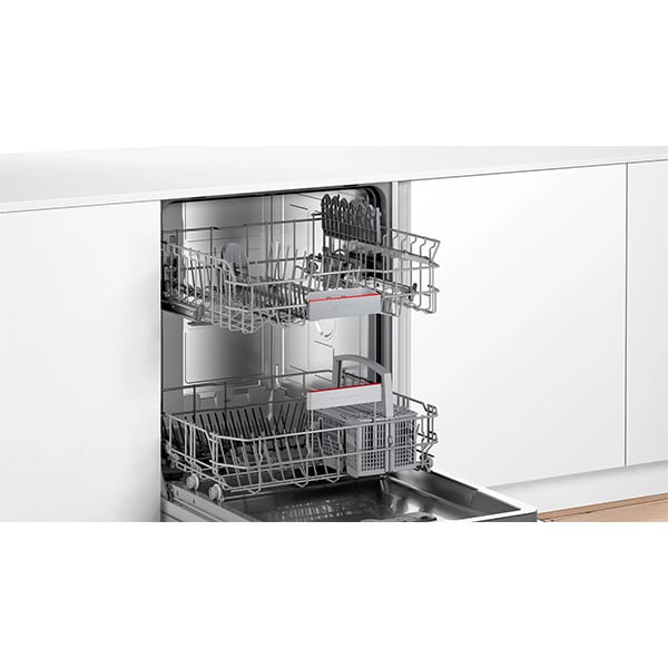 Masina de spalat vase incorporabila BOSCH SMV4ITX11E, 12 seturi, 6 programe, 60 cm, Clasa E, panou comanda inox