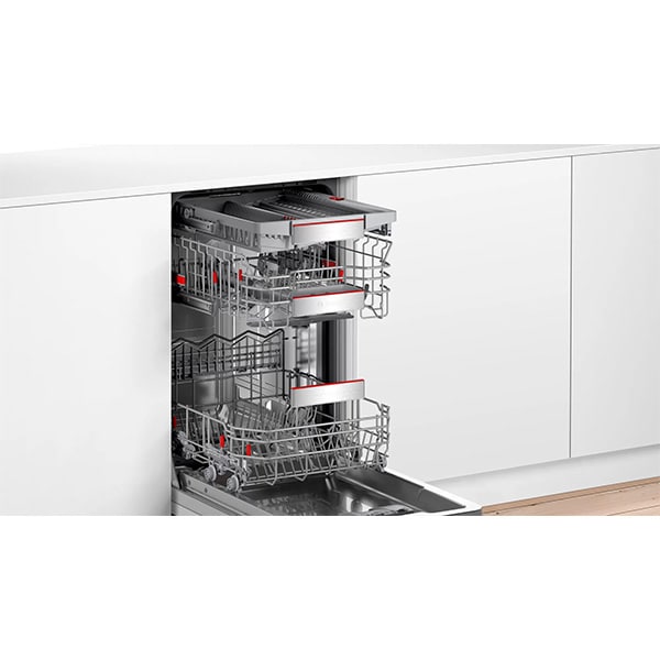 Masina de spalat vase semi-incorporabila BOSCH SPI6EMS23E, 10 seturi, 8 programe, 45 cm, Clasa D, panou comanda inox