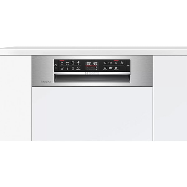 Masina de spalat vase semi-incorporabila BOSCH SPI6EMS23E, 10 seturi, 8 programe, 45 cm, Clasa D, panou comanda inox