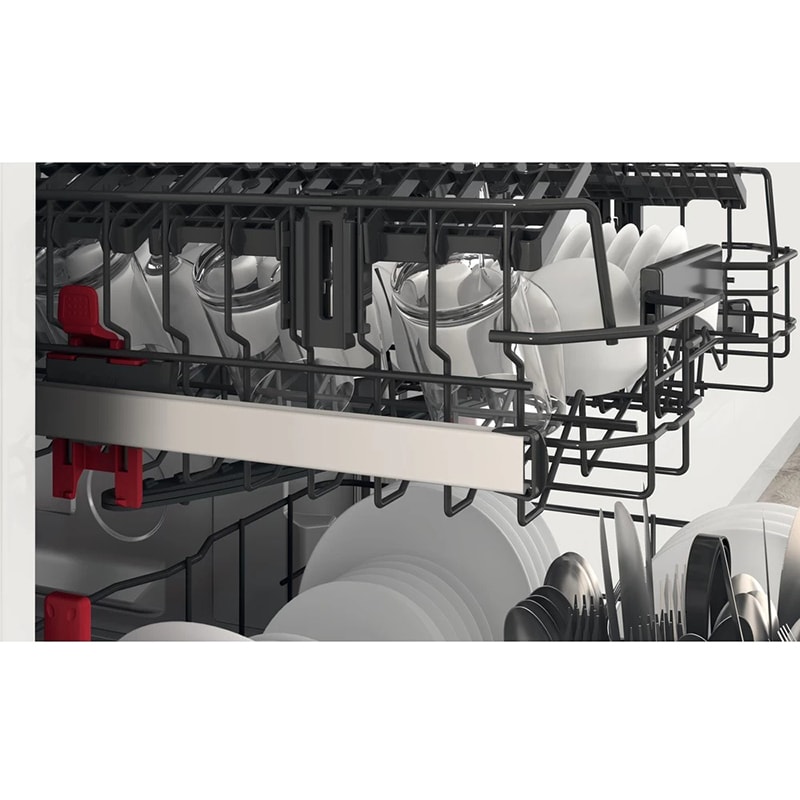 Masina de spalat vase independenta WHIRLPOOL WFC 3C26 P X, 6th Sense, 14 seturi, 8 programe, 60 cm, Clasa E, argintiu