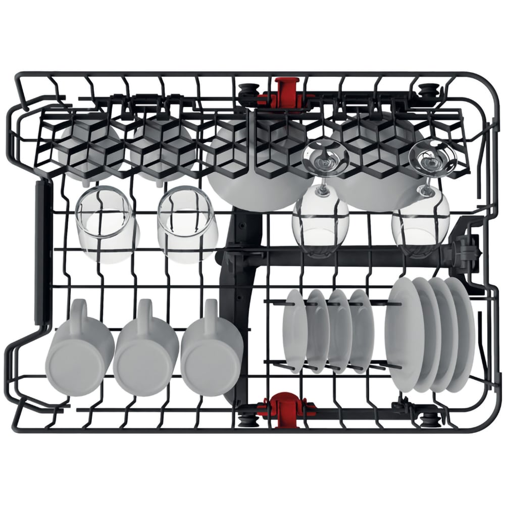 Masina de spalat vase incorporabila WHIRLPOOL WSIC 3M17, 10 seturi, 6 programe, 45 cm, Clasa F, panou comanda inox