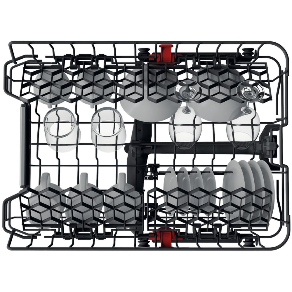 Masina de spalat vase incorporabila WHIRLPOOL WSIO 3T223 PCE X, 6th sense, 10 seturi, 7 programe, 45 cm, Clasa E, panou comanda inox