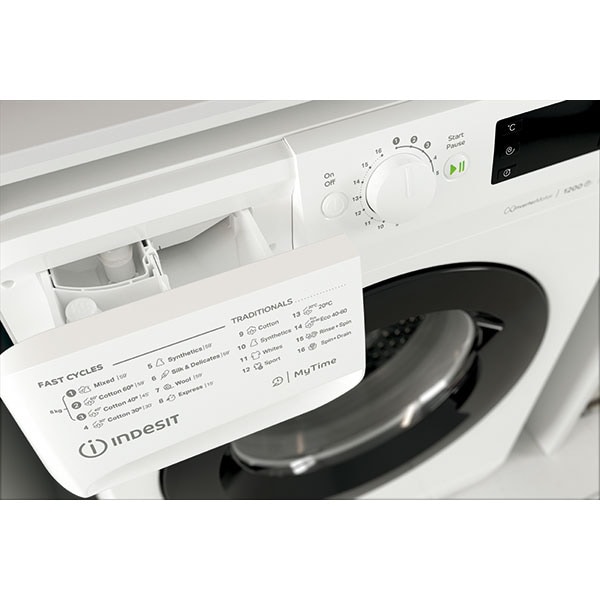 Masina de spalat rufe frontala INDESIT MTWE 81283 WK EE, 8 kg, 1200rpm, Clasa D, alb