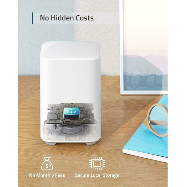 Kit supraveghere video eufyCam 2C Security T88313D2, 2 camere, HD 1080p, Wi-Fi, Waterproof, 16 canale, alb