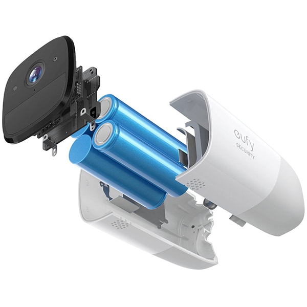 Kit supraveghere video eufyCam 2 Pro Security T88513D1, 2 camere, 2K, Wi-Fi, Waterproof, 16 canale, alb