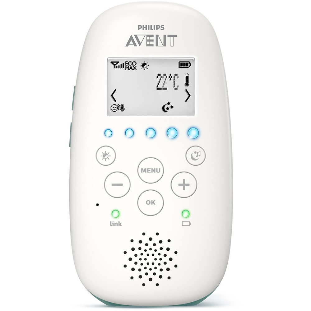 Monitor audio PHILIPS AVENT Baby DECT SCD735/52, alb-albastru