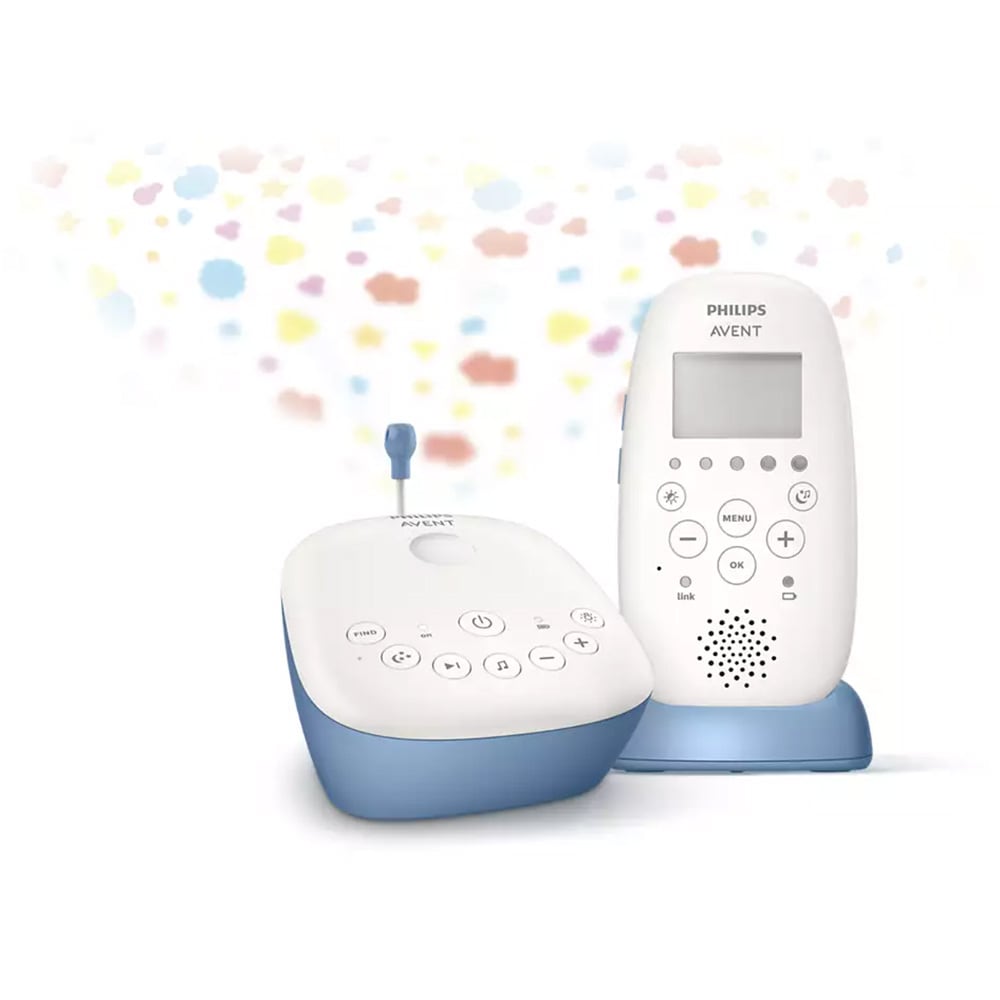 Monitor audio PHILIPS AVENT Baby DECT SCD735/52, alb-albastru