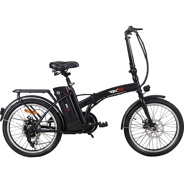 Bicicleta electrica pliabila RKS MX25, 20 inch, negru