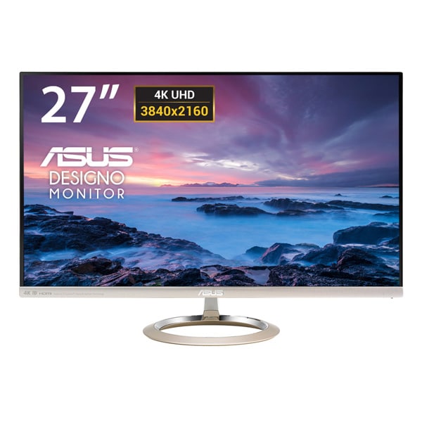 Monitor LED AH-IPS ASUS MX27UC, 27", 4K UHD, 60Hz, auriu-negru