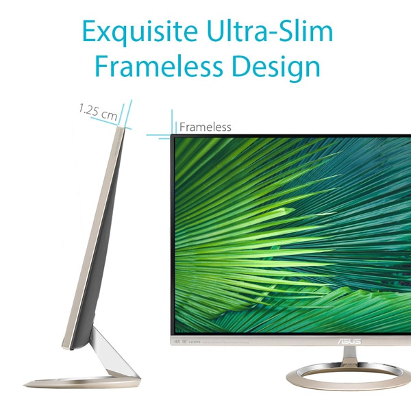 Monitor LED AH-IPS ASUS MX27UC, 27", 4K UHD, 60Hz, auriu-negru