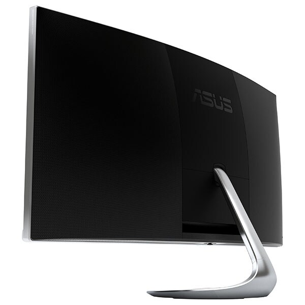 Monitor curbat LED VA ASUS Designo Curve MX34VQ, 34", UWQHD, 100Hz, Incarcator Wireless Qi, gri inchis