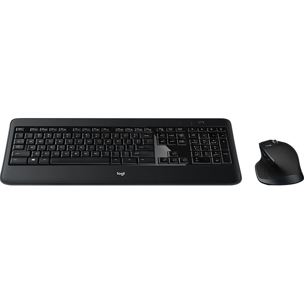 Kit tastatura si mouse Wireless LOGITECH MX900, USB, Bluetooth, Layout US INT, negru