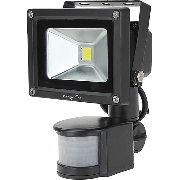 Proiector LED cu senzor de miscare MYRIA MY2240, 10W, 400 lumeni, negru