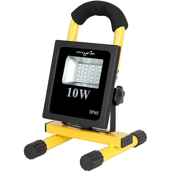 Proiector cu acumulator MYRIA MY2247, 10W, 700 lumeni, IP65, galben