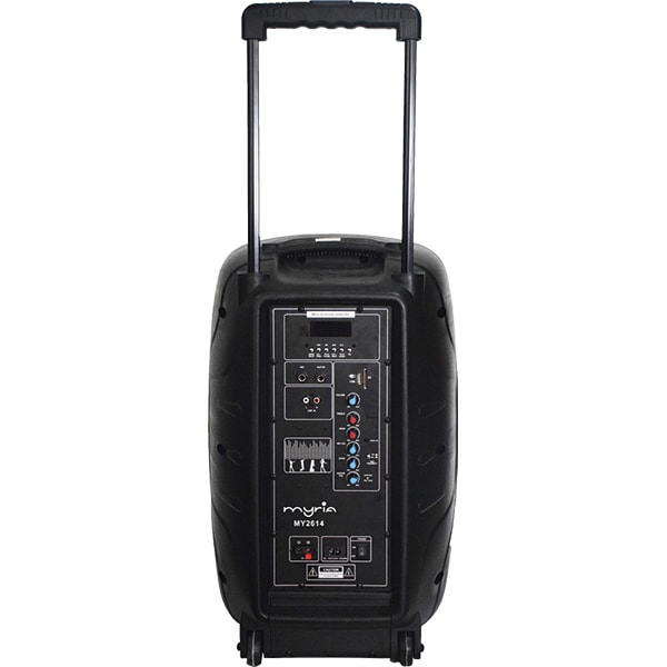 Boxa portabila cu microfon Wireless MYRIA MY2614, Bluetooth, USB, Radio FM, negru