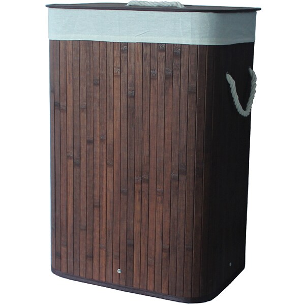 Cos pentru rufe MYRIA MY4534, bambus, 72 L, maro