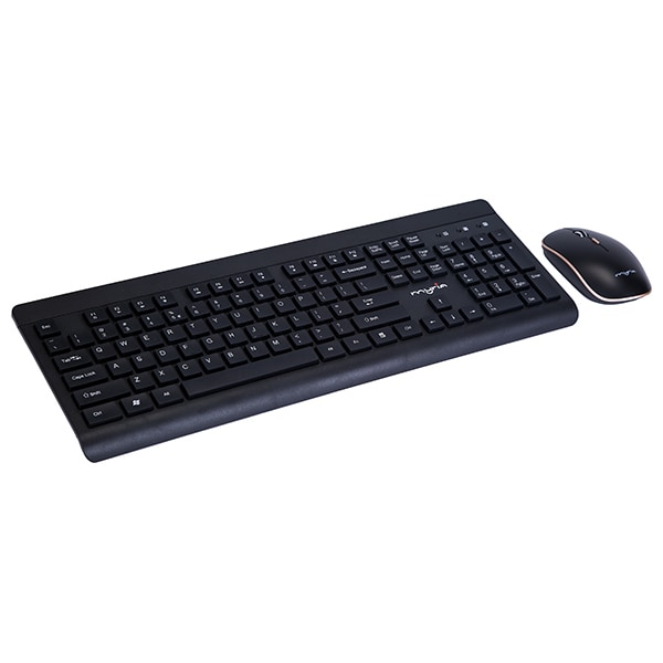Kit tastatura si mouse Wireless MYRIA MY8519, USB, Layout INT, negru