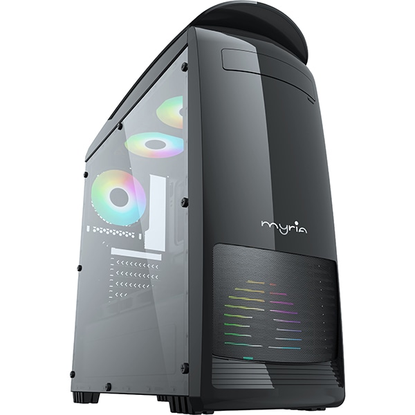 Carcasa PC MYRIA MY8742BK, USB 3.0, 500W, negru