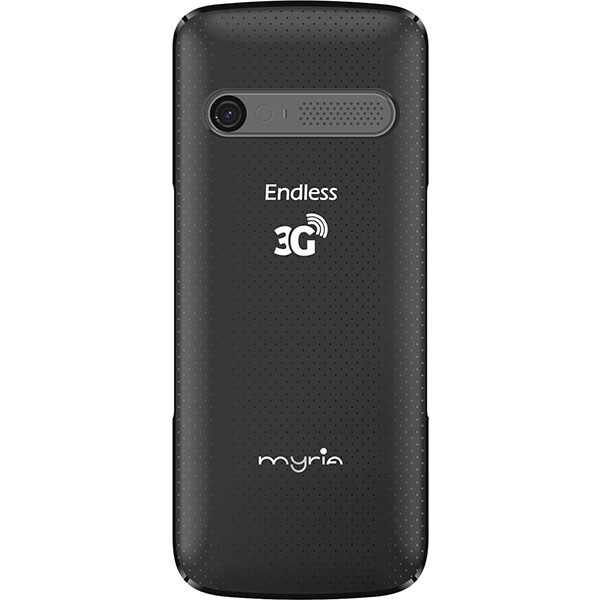 Telefon MYRIA Endless MY9074BK, 128MB RAM, 3G, Dual SIM, Black    