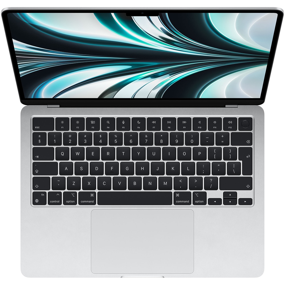 Laptop APPLE MacBook Air 13 mlxy3ze/a, Apple M2, 13.6" Retina Display, 8GB, SSD 256GB, 8-core GPU, macOS Monterey, Silver, Tastatura layout INT