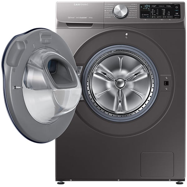 Masina de spalat rufe frontala SAMSUNG WW70M644OPX/LE, EcoBubble, AddWash, 7kg, 1400rpm, Clasa A+++, argintiu