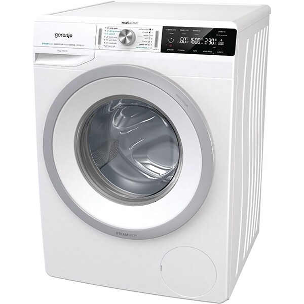 Masina de spalat rufe frontala GORENJE WA963PS, SteamTech, 9 kg, 1600rpm, Clasa B, alb
