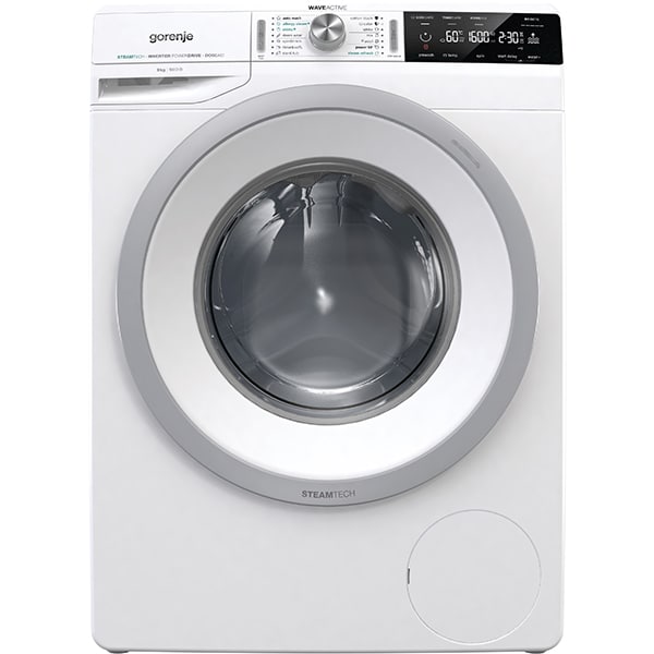 Masina de spalat rufe frontala GORENJE WA963PS, SteamTech, 9 kg, 1600rpm, Clasa B, alb