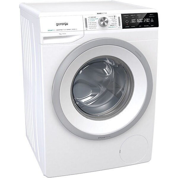 Masina de spalat rufe frontala GORENJE WA963PS, SteamTech, 9 kg, 1600rpm, Clasa B, alb
