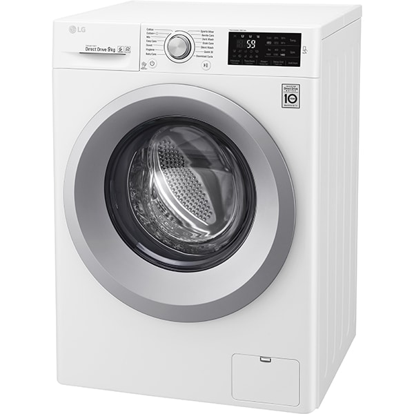 Masina de spalat rufe frontala LG F4J5VN4W, 6 Motion, 9kg, 1400rpm, Clasa A+++, alb