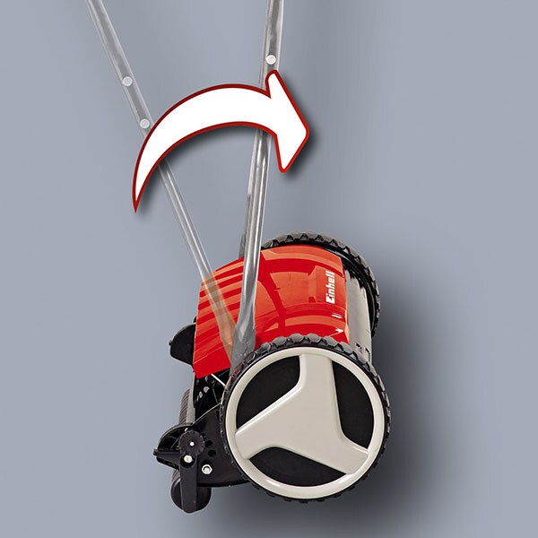 Masina manuala de tuns gazon/iarba EINHELL GE-HM 38 S, latime taiere 38 cm, 5 cutite pe tambur cu diametru de 12.5 cm 