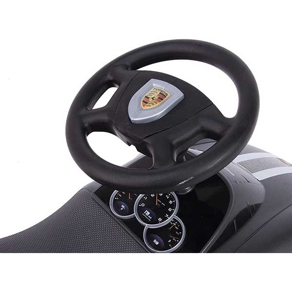 Masinuta BIG Baby Porsche Bobby Car 800056346, 12 luni+, gri inchis-galben 