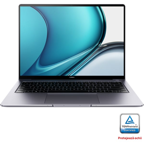 Laptop HUAWEI MateBook 14s, Intel Core i5-11300H pana la 4.4GHz, 14.2" 2.5K Touch, 16GB, SSD 512GB, Windows 10 home, Intel Iris Xe, gri