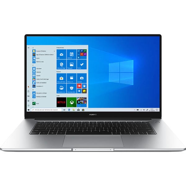 Laptop HUAWEI MateBook D15, AMD Ryzen 7 3700U pana la 4.0GHz, 15.6" Full HD, 8GB, SSD 512GB, AMD Radeon Graphics, Windows 10 Home, argintiu