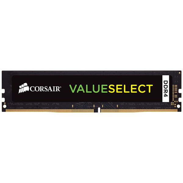Memorie desktop CORSAIR ValueSelect, 16GB DDR4, 2400 MHz, C16, CMV16GX4M1A2400C16