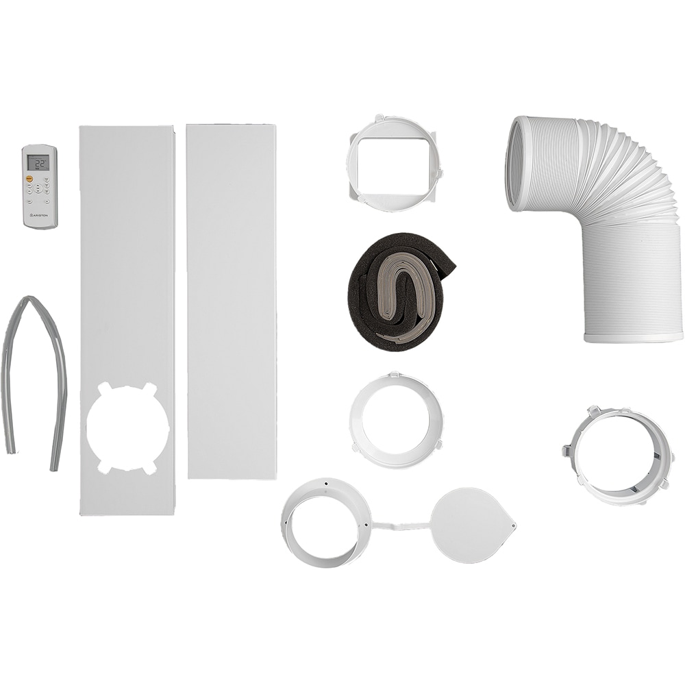 Aer conditionat portabil ARISTON MOBIS PLUS 10, 10000BTU, A+, Dezumidificare, kit instalare inclus, alb