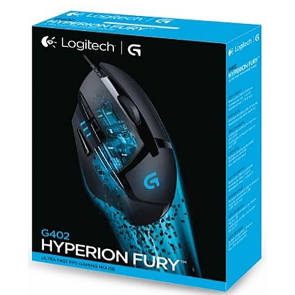 Mouse Gaming LOGITECH G402 Hyperion Fury, 4000 dpi, negru
