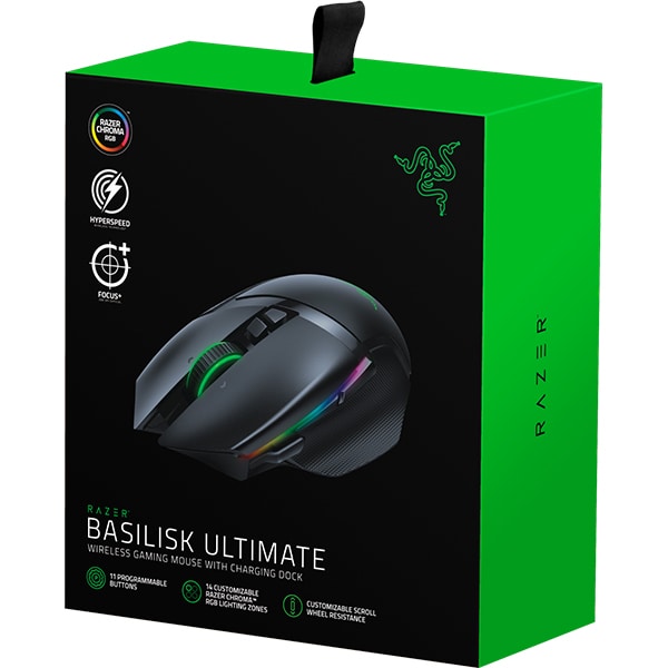 Mouse Gaming Wireless RAZER Basilisk Ultimate, Dual Mode, 20000 dpi, negru