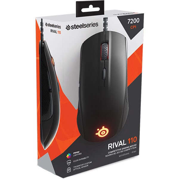 Mouse Gaming STEELSERIES Rival 110, 7200 dpi, negru