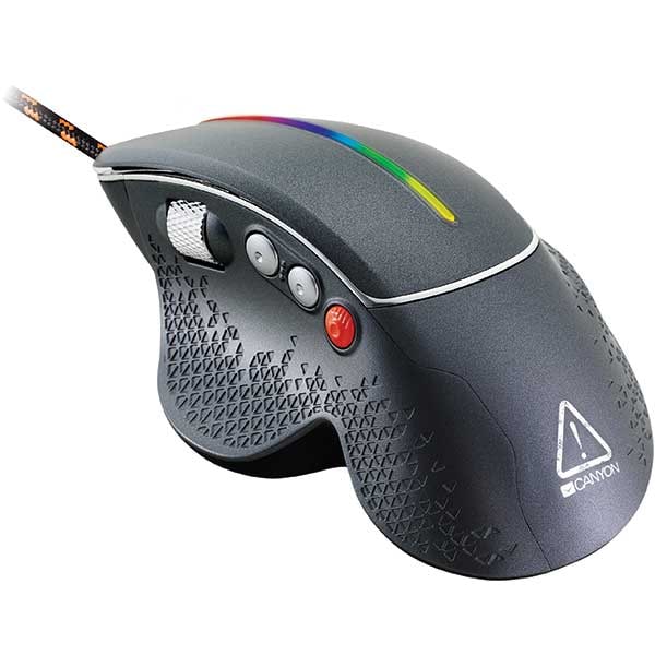Mouse Gaming CANYON Apstar CND-SGM12RGB, 6400 dpi, negru