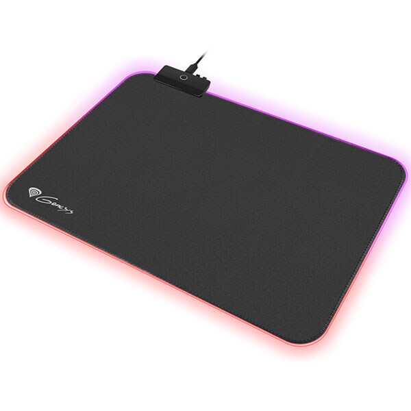 Mouse pad gaming NATEC Genesis Boron 500 M RGB, iluminare RGB, negru
