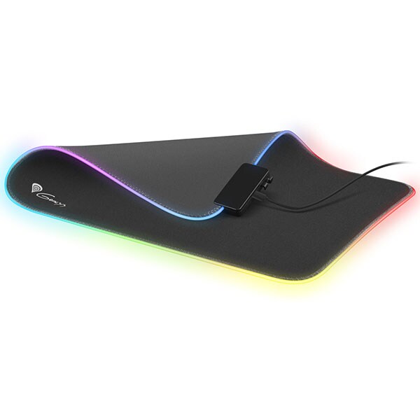 Mouse pad gaming NATEC Genesis Boron 500 M RGB, iluminare RGB, negru