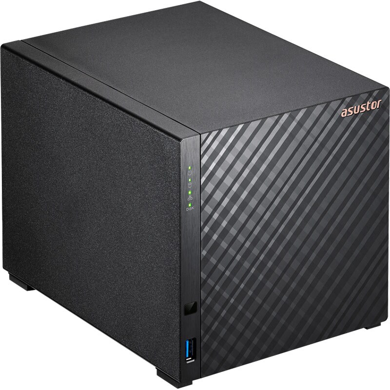 Network Attached Storage ASUSTOR AS1104T, 1.4GHz, 1GB, 4-Bays, negru