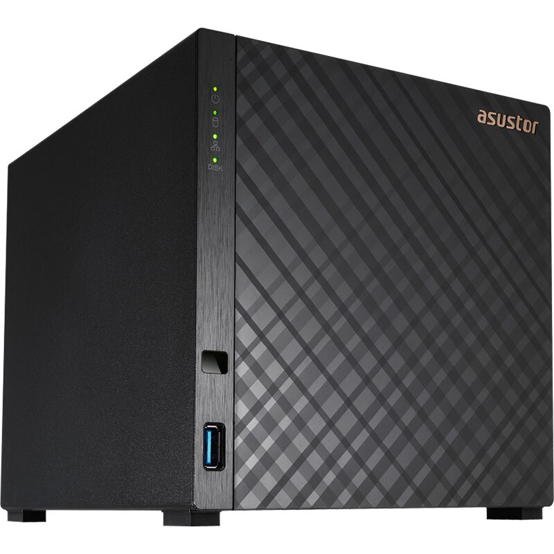 Network Attached Storage ASUSTOR AS1104T, 1.4GHz, 1GB, 4-Bays, negru