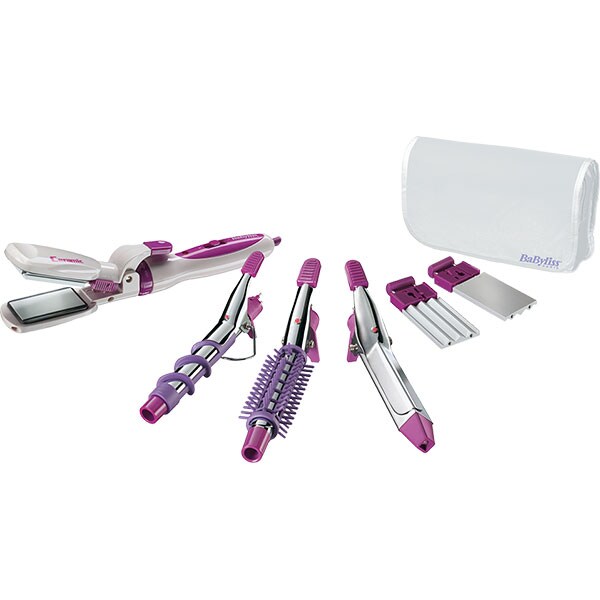 Trusa coafat BABYLISS Multistyler Style Mix 2020CE, 145C, invelis ceramic, alb-mov