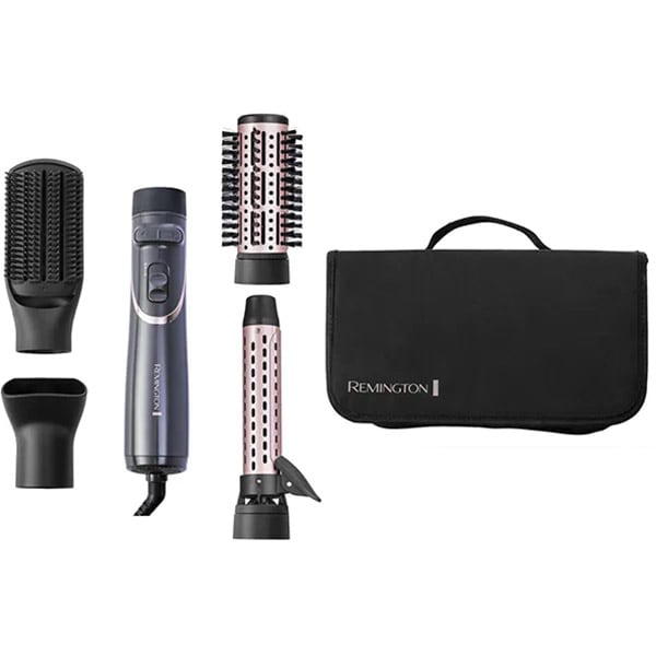 Perie rotativa REMINGTON Curl&Straight Confidence AS8606, 800W, 2 viteze, 2 trepte de temperatura, Invelis ceramic, gri