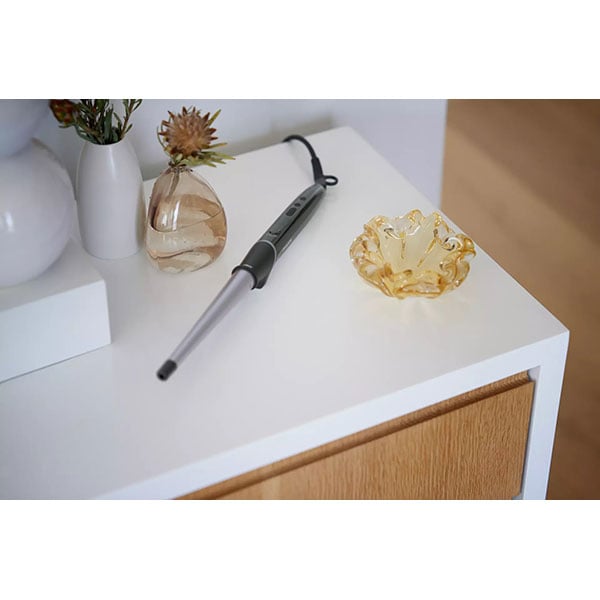 Ondulator PHILIPS StyleCare Glam Shine BHB872/00, 210 grade, invelis aliaj titan, mov